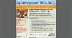 Desktop Screenshot of dogregclub.co.uk