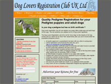 Tablet Screenshot of dogregclub.co.uk